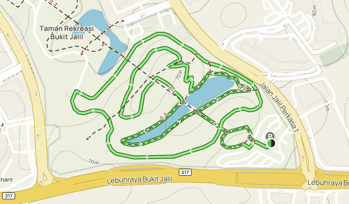 Bukit Jalil Trail Map