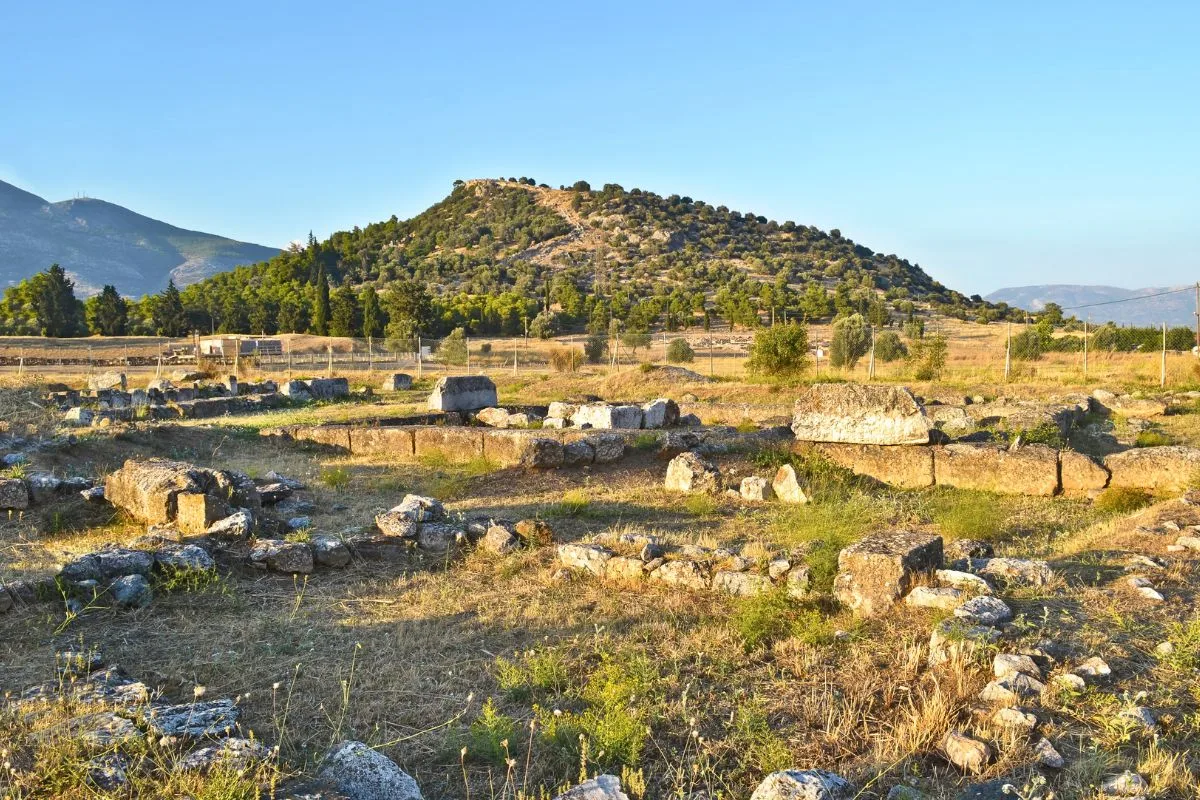 Ancient ruins of Eretria in Greece
