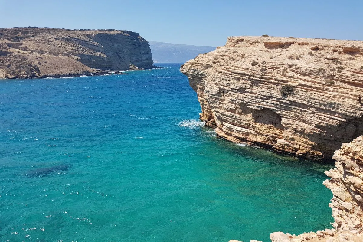 Blue oceans of Koufonisia in Greece