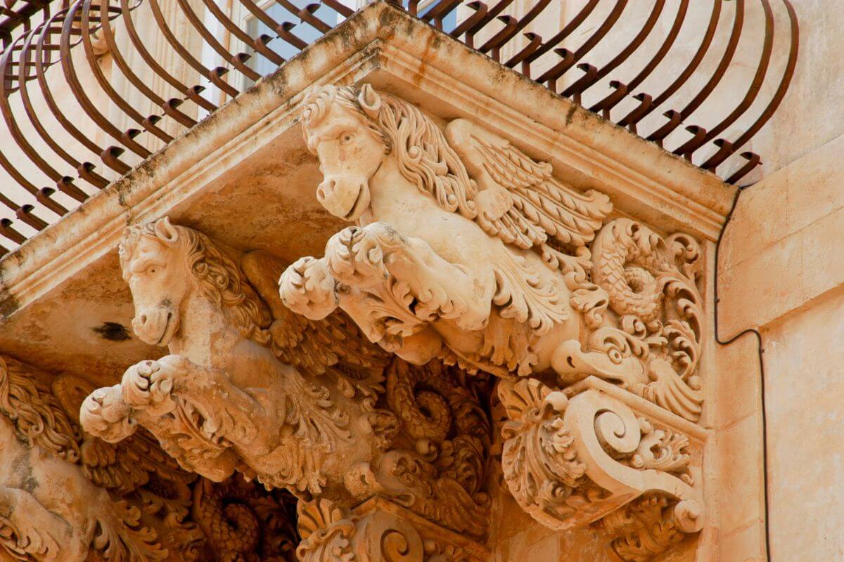 Baroque buildings in Noto